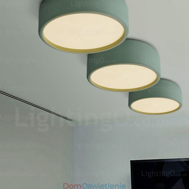 1-punktowa lampa sufitowa Nordic z kloszem akrylowym