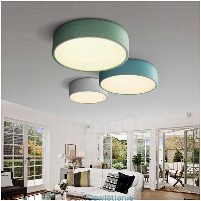 1-punktowa lampa sufitowa Nordic z kloszem akrylowym