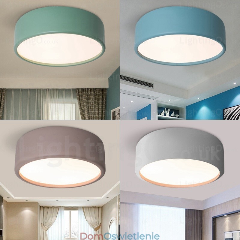 1-punktowa lampa sufitowa Nordic z kloszem akrylowym