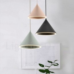 1 lampa wisząca w nowoczesnym stylu nordyckim z kloszem akrylowym