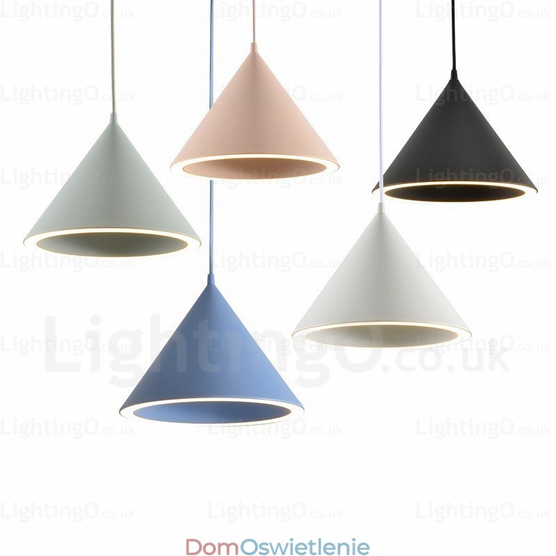 1 lampa wisząca w nowoczesnym stylu nordyckim z kloszem akrylowym