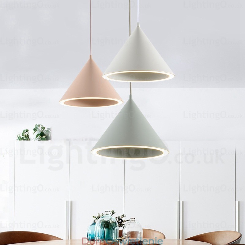 1 lampa wisząca w nowoczesnym stylu nordyckim z kloszem akrylowym