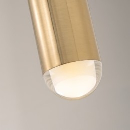 1-punktowa nowoczesna lampa wisząca z kloszem akrylowym