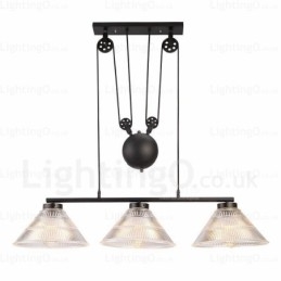 2 światła nowoczesnej współczesnej lampy wiszącej z kloszem szklanym