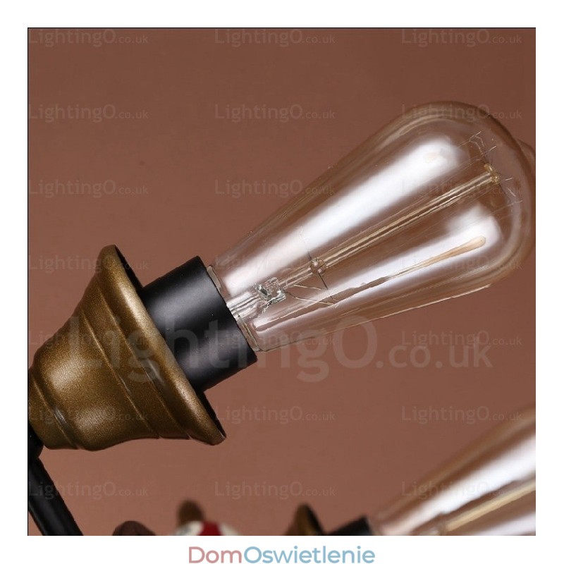 4 światła Country Rustic Vintage Retro Wisząca lampa