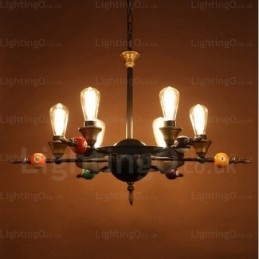 4 światła Country Rustic Vintage Retro Wisząca lampa
