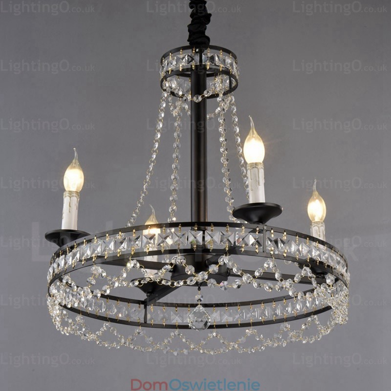4-punktowa lampa wisząca w stylu rustykalnym