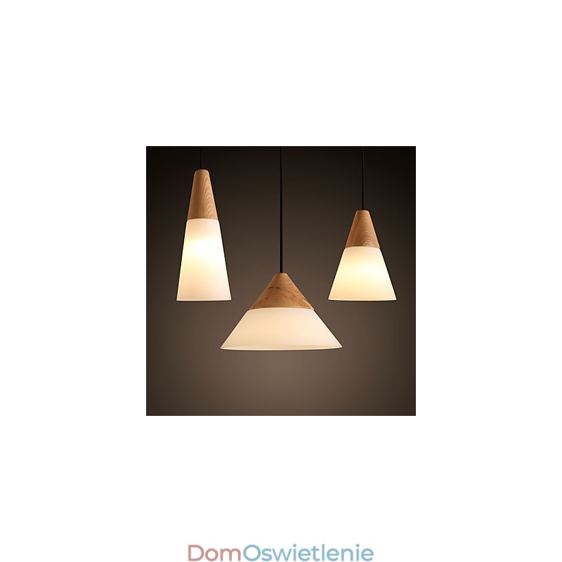 Żyrandol w stylu mini nowoczesny współczesny metalowy 3 światła lampa wisząca