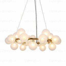 25-punktowa lampa wisząca Nordic z kloszem szklanym