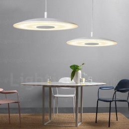 1-punktowa nowoczesna lampa wisząca z kloszem szklanym