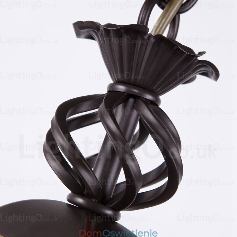 1 lampa wisząca Country Rustic z kloszem szklanym