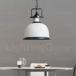 1 lampa wisząca Country Rustic z kloszem szklanym