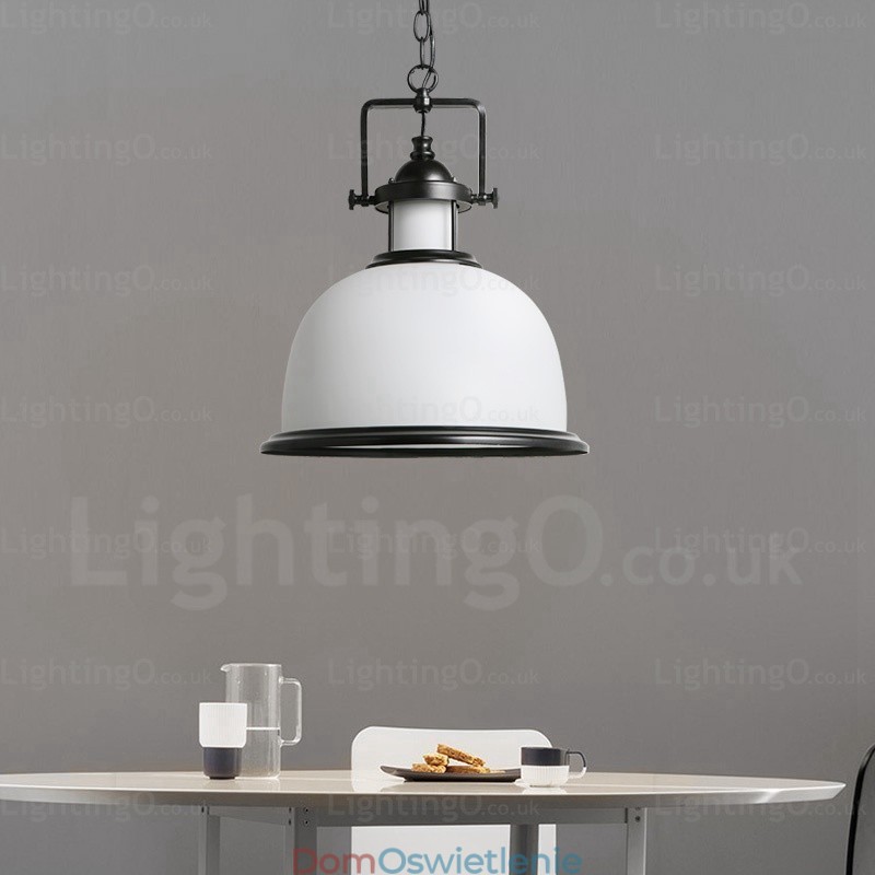 1 lampa wisząca Country Rustic z kloszem szklanym