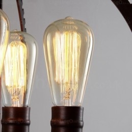 4-punktowa lampa wisząca w stylu vintage retro