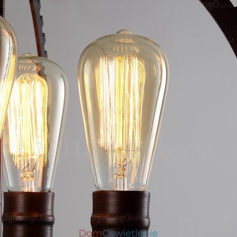 4-punktowa lampa wisząca w stylu vintage retro