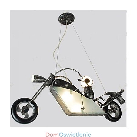 Nostalgiczne Dzieci Chłopiec Motocykl Żelazo Żyrandol oświetlenie lampy Nostalgiczne Dzieci Chłopiec Motocykl Żelazo Żyrandol oświetlenie lampy