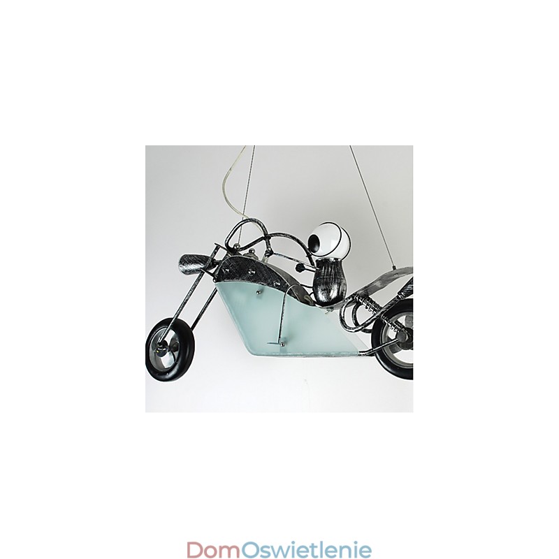 Nostalgiczne Dzieci Chłopiec Motocykl Żelazo Żyrandol oświetlenie lampy