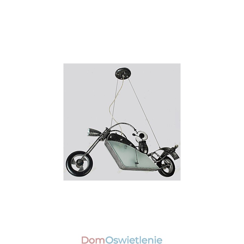 Nostalgiczne Dzieci Chłopiec Motocykl Żelazo Żyrandol oświetlenie lampy
