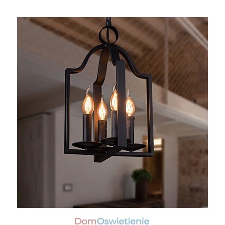 4 światła Vintage Minimalistyczne Żelazne Malowanie Wiszące Lampy 4 światła Vintage Minimalistyczne Żelazne Malowanie Wiszące Lampy