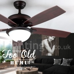 52" Country Retro Rustic Lodge Vintage wentylator sufitowy