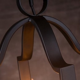 4 światła Vintage Minimalistyczne Żelazne Malowanie Wiszące Lampy