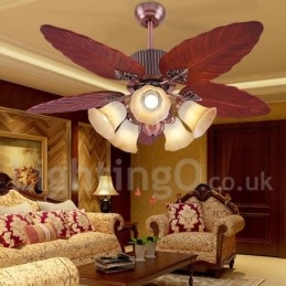 48" Country Retro Rustic Lodge Vintage wentylator sufitowy
