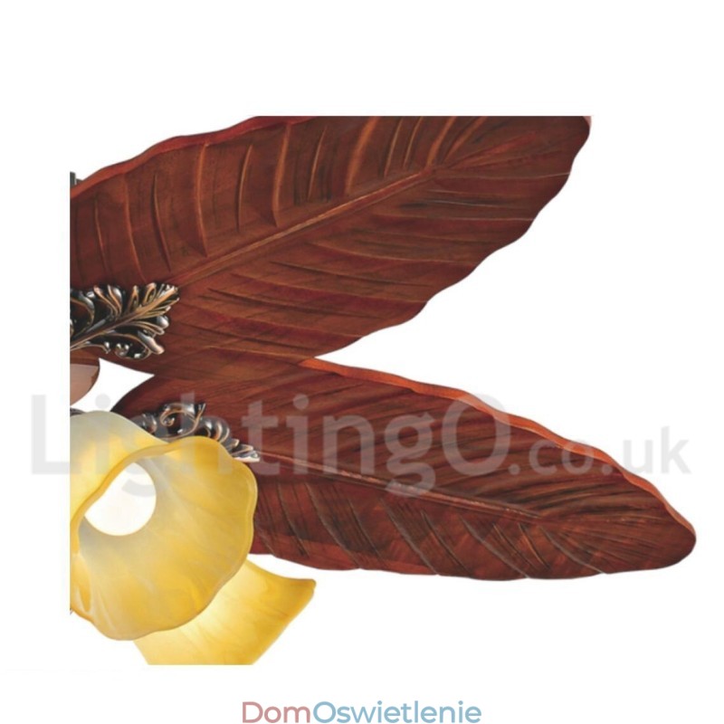 48" Country Retro Rustic Lodge Vintage wentylator sufitowy