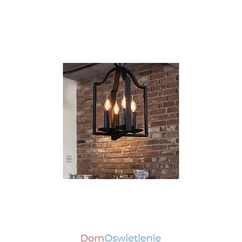 4 światła Vintage Minimalistyczne Żelazne Malowanie Wiszące Lampy