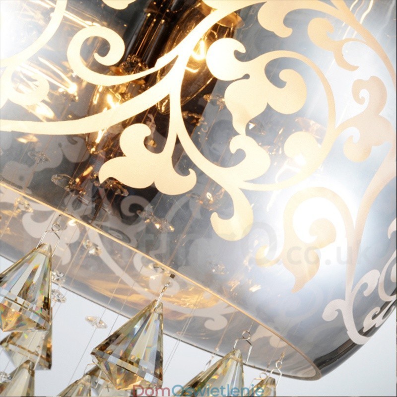Nowoczesna współczesna lampa wisząca z kryształkami