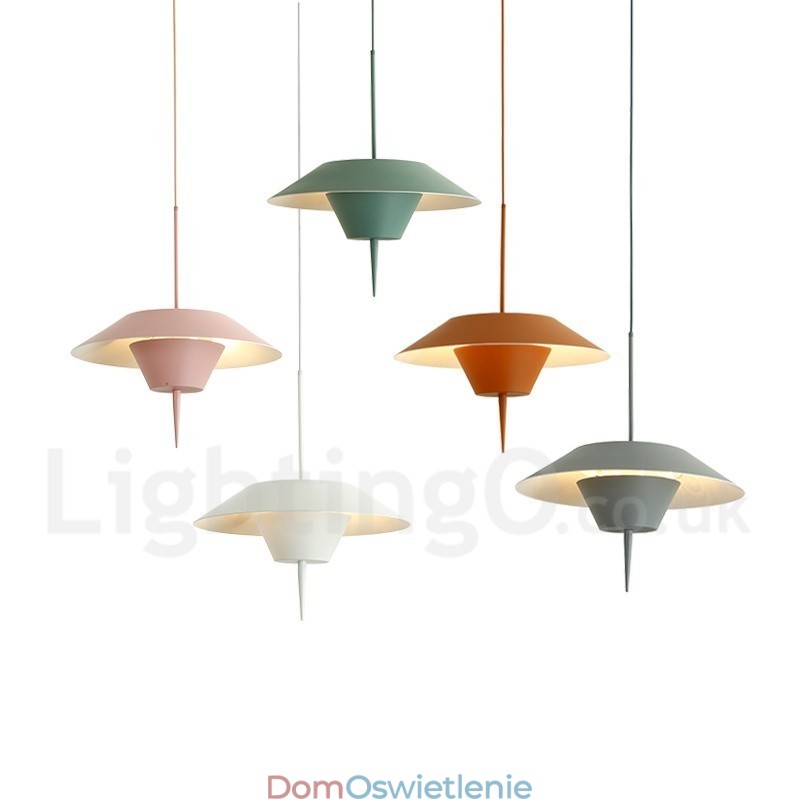 Nowoczesna współczesna lampa wisząca ze stali