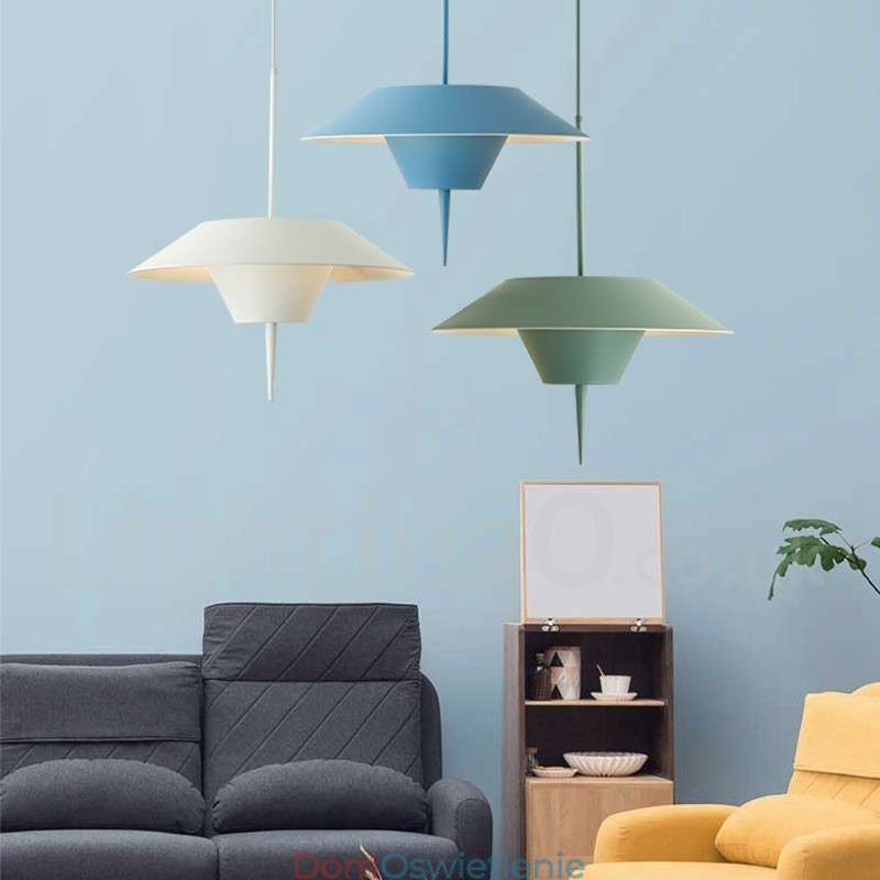 Nowoczesna współczesna lampa wisząca ze stali