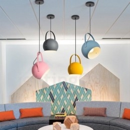 Północna Europa Stal Oświetlenie Wystawa Sklep Wisząca Lampa