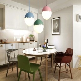 Nowoczesna współczesna lampa wisząca ze stali