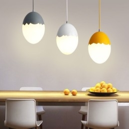 Nowoczesna współczesna lampa wisząca ze stali