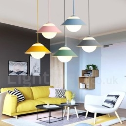 Nowoczesna współczesna lampa wisząca ze stali