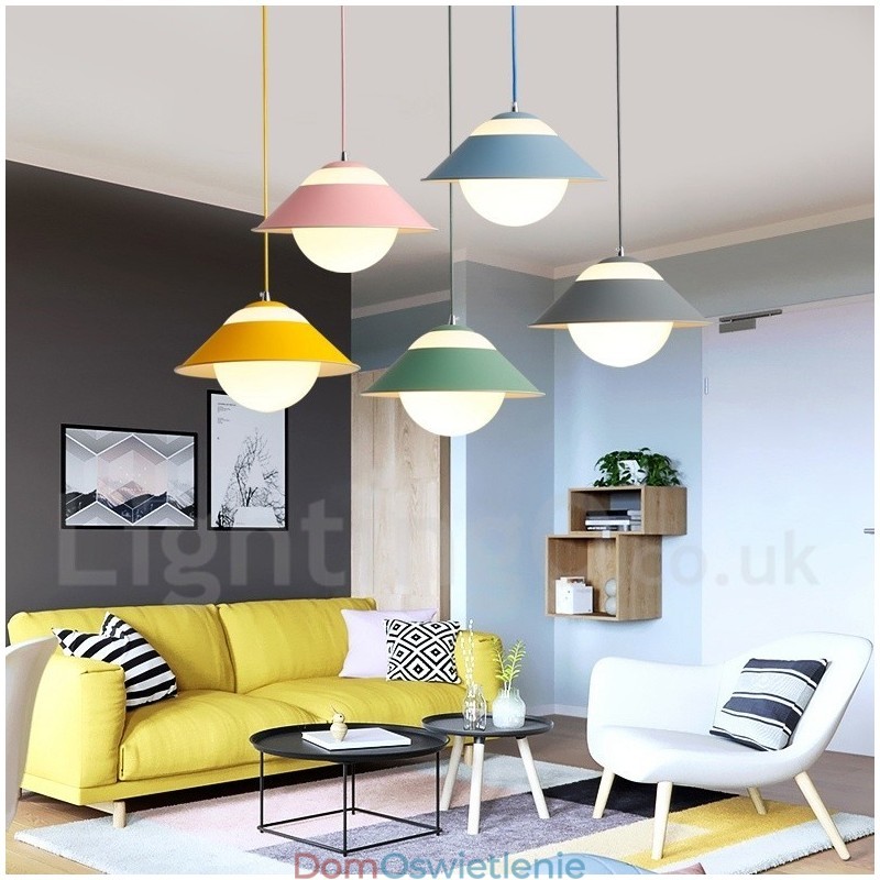 Nowoczesna współczesna lampa wisząca ze stali