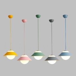 Nowoczesna współczesna lampa wisząca ze stali