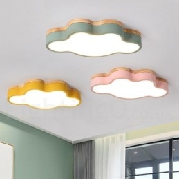 Macaron Multicolor Nowoczesny Współczesny Stalowy Sufitowy Światło Drewno