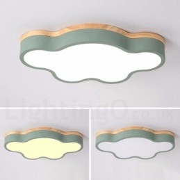 Macaron Multicolor Nowoczesny Współczesny Stalowy Sufitowy Światło Drewno