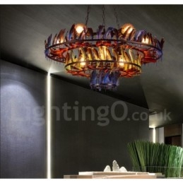 Retro Steel Lighting Store Wisząca lampa żyrandolowa