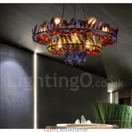 Retro Steel Lighting Store Wisząca lampa żyrandolowa Retro Steel Lighting Store Wisząca lampa żyrandolowa