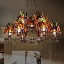 Retro Steel Lighting Store Wisząca lampa żyrandolowa