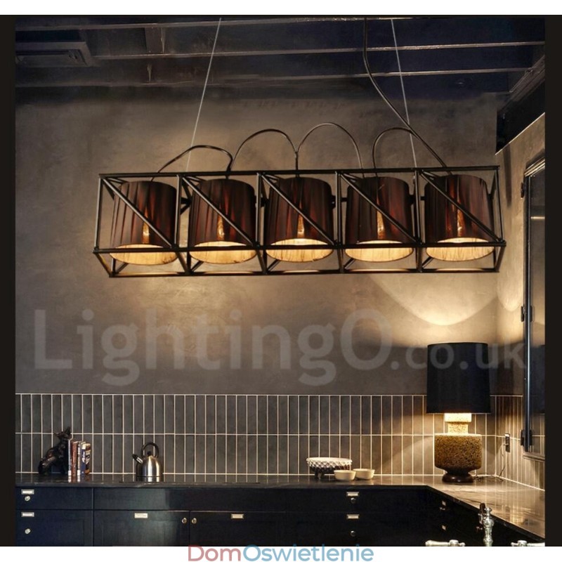 Industrial Style Stalowy Sklep Oświetleniowy Wiszący Żyrandol Światło