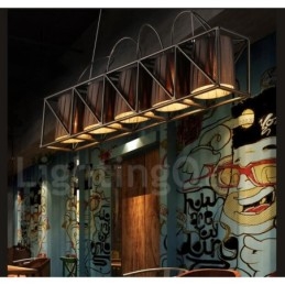 Industrial Style Stalowy Sklep Oświetleniowy Wiszący Żyrandol Światło