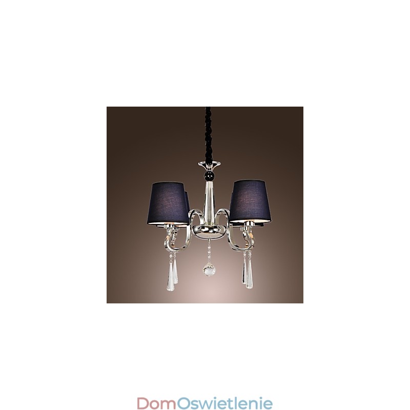 Żyrandol Vintage 4 światła Klasyczny materiał Metal Malowanie