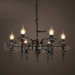 Industrial Style Stalowy Sklep Oświetleniowy Wiszący Żyrandol Światło