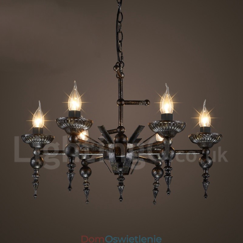 Industrial Style Stalowy Sklep Oświetleniowy Wiszący Żyrandol Światło