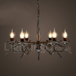 Industrial Style Stalowy Sklep Oświetleniowy Wiszący Żyrandol Światło