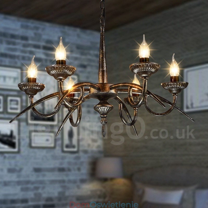 Industrial Style Stalowy Sklep Oświetleniowy Wiszący Żyrandol Światło