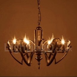 Industrial Style Stalowy Sklep Oświetleniowy Wiszący Żyrandol Światło